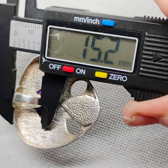 Jay King DTR Sterling Silver Purple Mojave Turquoise Statement Pendant - Picture 9 of 9